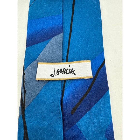 Paul Fredrick Kenneth Leonard Jerry Garcia Silk Geometric Pattern Ties Lot - Picture 11 of 12